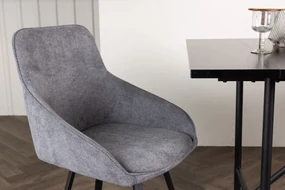 Jörn Eetkamerstoel - Daniel -  Grijs - Polyester - Jörn