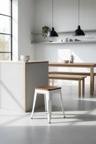 Taburete Torix Pequeńo Madera Natural