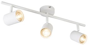 Moderne Spot / Opbouwspot / Plafondspot wit kantelbaar - Jeana 3 Modern GU10 Binnenverlichting Lamp