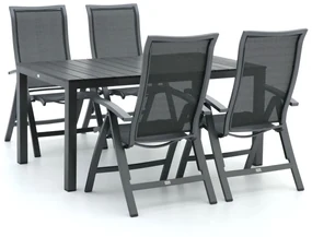 Bellagio Lugo/Fidenza 160cm dining tuinset 5-delig verstelbaar