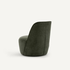 Draaibare fauteuil, in polyester, ROSEBURY, ontwerp Emmanuel Gallina
