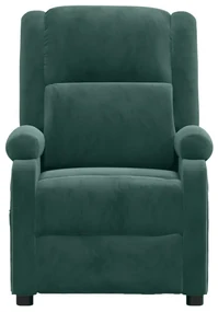 vidaXL Fauteuil verstelbaar fluweel donkergroen
