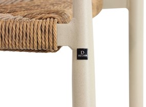 Barstoel Aluminium/rope Taupe-naturel-bruin De Laan Granada