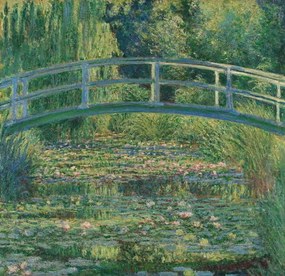 Monet, Claude - Kunstreproductie Waterlelie vijver, (40 x 40 cm)