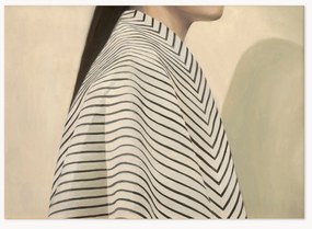 Poster zwart Stripes