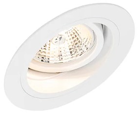 Set van 6 Ronde inbouwspot wit verstelbaar - Chuck 70