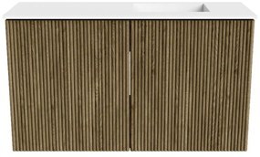 Mondiaz Joya 70cm toiletmeubel dusk met wastafel faye rechts zonder kraangat talc