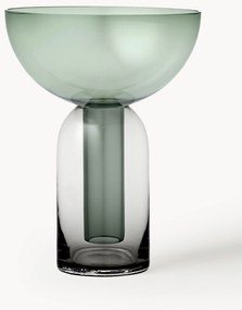 Mondgeblazen glazen vaas Torus, H 20 cm