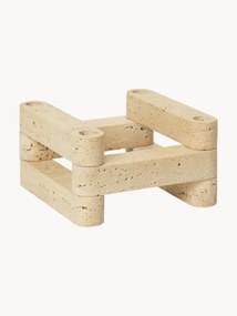 Modulaire kaarshouder Newel van travertijn