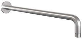Brauer Brushed Carving thermostatische inbouw regendouche met staafhanddouche, gebogen muurarm en hoofddouche 20cm set 75 RVS geborsteld PVD