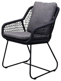 Savona dining tuinstoel rope antraciet