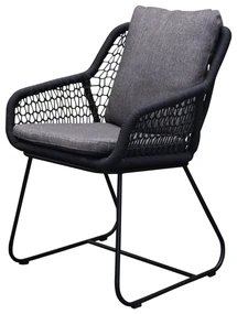 Savona dining tuinstoel rope antraciet