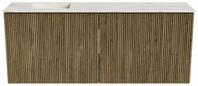 Mondiaz Joya DLux 100cm toiletmeubel dusk met wastafel faye links 1 kraangat ostra