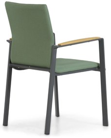 Tuinset 4 personen 200 cm Aluminium/textileen Groen Lifestyle Garden Furniture Brandon/Brookline