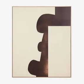 Decoratief Schilderij 100x120 Cm Met Reliëf Eines Beige – Crème - Sklum