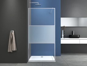 Badstuber Femm douchewand met privacyband 90x195cm chroom