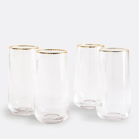 Set van 4 waterglazen Lurik
