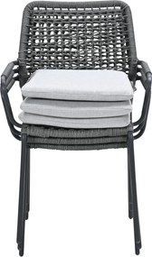 Garden Impressions Natas tuinstoel stapelbaar - grijs