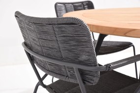 Taste by 4 Seasons Swing tuinset antraciet met Basso tafel Ø 130 cm * SALE *  Tuinset    houtkleur weerbestendig