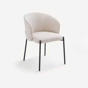 Tafelstoel in gevlekte stof Kinna