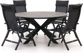 + 15% kassakorting | Diningset Bellagio | 5 personen | Tuinset polywood | 6-delig | Kees Smit Tuinmeubelen
