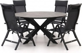Diningset Bellagio | 5 personen | Tuinset polywood | 6-delig | Kees Smit Tuinmeubelen