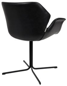 Zuiver Nikki Design Stoel Zwart Kunstleer