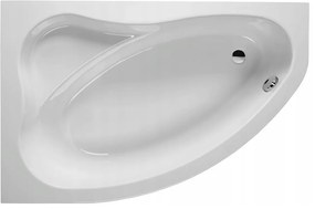 Plazan Ekoplus badkuip met paneel 150x85cm wit links inclusief potenset