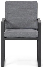 Tuinset 6 personen 260 cm Aluminium Grijs Santika Furniture Santika