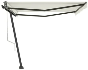 vidaXL Luifel vrijstaand automatisch 400x300 cm crèmekleurig