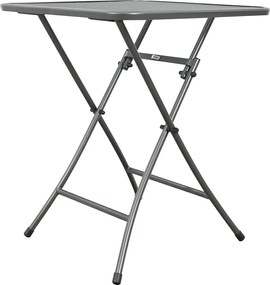 Café strekmetaal klaptafel 60x60 cm. - Antraciet