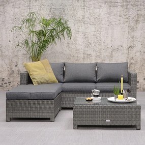 Garden Impressions Isabel loungeset 3-delig - donker grijs