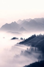 Kunstfotografie Misty mountains, Sisi & Seb, (26.7 x 40 cm)