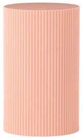 Geribbelde Bijzettafel Peach - 31 X 31cm.