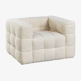 Set Van 2 Harriet Schapenvacht Fauteuils Teddystof Crème Beige - Sklum
