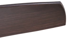 Plafondventilator met lamp zwart met hout print 132cm incl. LED dimbaar met afstandsbediening - Joly Modern rond Binnenverlichting Lamp