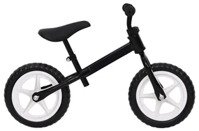 vidaXL Loopfiets met 10 inch wielen zwart