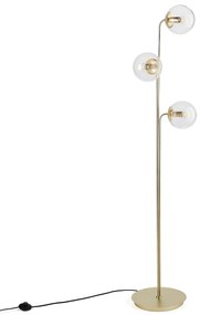 Staande lamp in messing en glas, Moricio