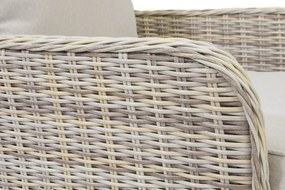 Tweezitsbank van kunststof rotan voor terras Bilbao Garden Point zand