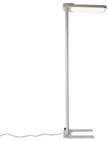 Daglicht vloerlamp grijs vierkant incl. LED en dimmer - Guzo