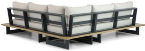 Hoek loungeset 5 personen Aluminium Grijs  Lifestyle Garden Furniture Azzurro