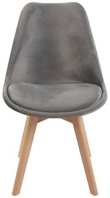 Set van 4 Synk Fluwelen Stoelen