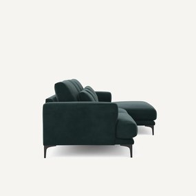 XL hoekbank rechts in fluweel, MARSILE