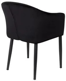 House of Rebels Eetkamerstoel - Bram - Zwart - Fluweel - House of Rebels