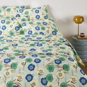 Dekbedovertrek in perkalkatoen, bloemenprint, MOWAN
