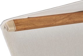 Platinum Challenger zweefparasol 4x3m T1 premium (excl. voet) teak look frame/Champagne