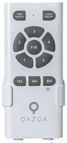 Smart plafondventilator wit 132cm incl. LED CCT met afstandsbediening - Sofio