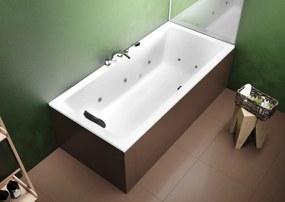 Riho Lusso bubbelbad 190x90cm wit glans pneumatisch met 6 + 4 + 2 hydrojets