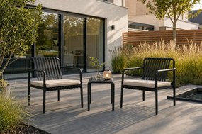 Bistroset 2 personen  Kunststof Grijs Domani Furniture Alba