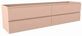 Mondiaz HAY wastafelonderkast - 190x45x50cm - 4 lades - uitsparing midden - softclose - Rosee M45181Rosee